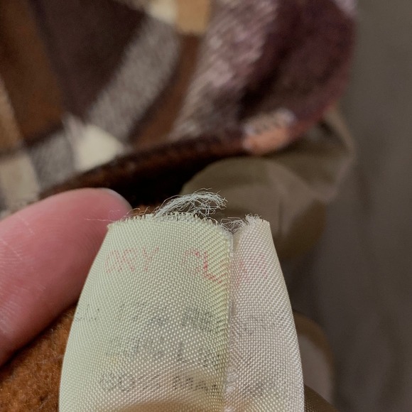 Vintage Sears Flannel Shirt Men Large Shacket 70's Hippie Brown Plaid Outerwear - Picture 5 of 12